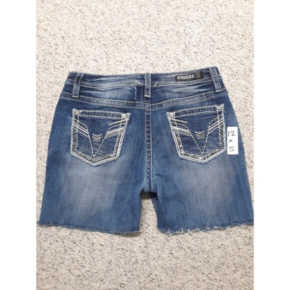 12x5 Vigoss Heritage fit midrise cutoffs with bling - Picture 1 of 3